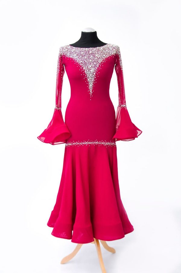 Ballroom-dance-dress-burgundy